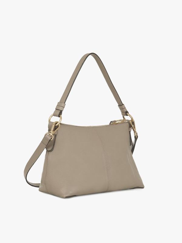 Chloé Bandolera Mujer Joan Gris Suede Cowhide JTDQ97346